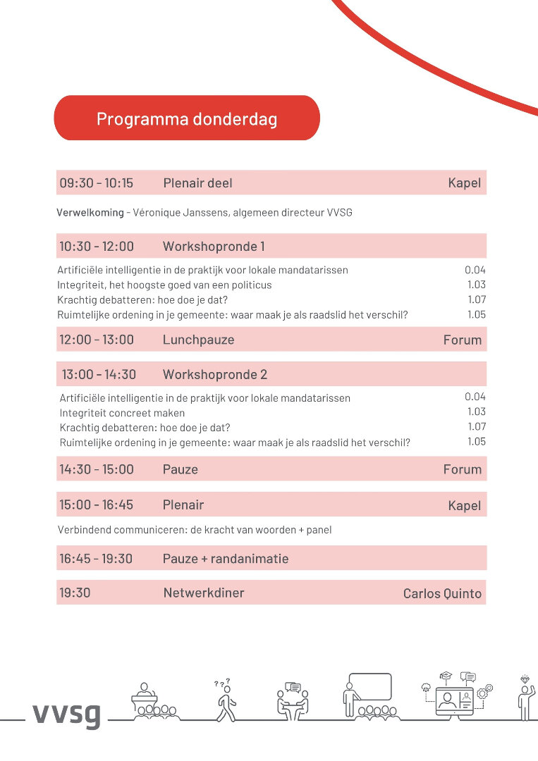 programma donderdag