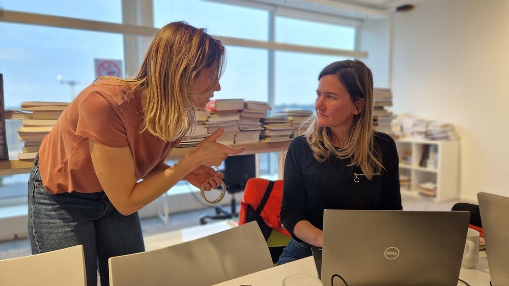 Workshop in Huis Madou met Corinne en Sofie. Kennisdeling.