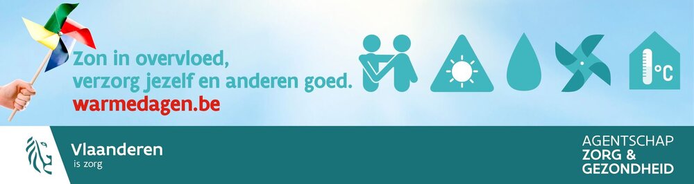 Banner van warme dagen