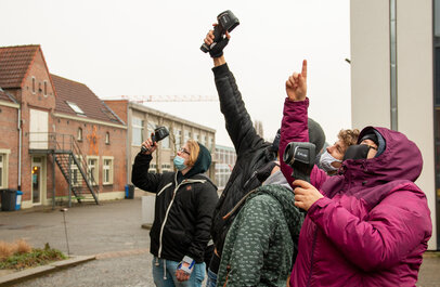 Mensen met thermoscans