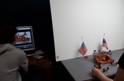 Beeld van de stop motion set