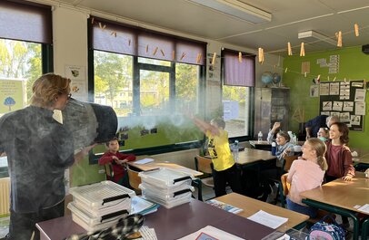 Stemproject in klas lagere school
