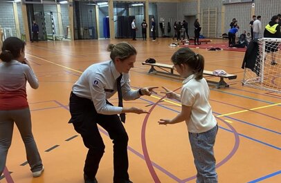 Politie met kind