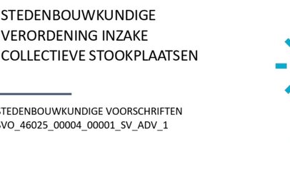 voorpagina stedenbouwkundige verordening