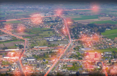 satellietbeeld warmtenet Eeklo