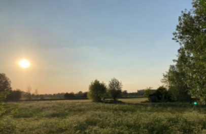 foto van een open landschap