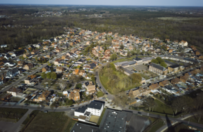 luchtfoto van de wijk