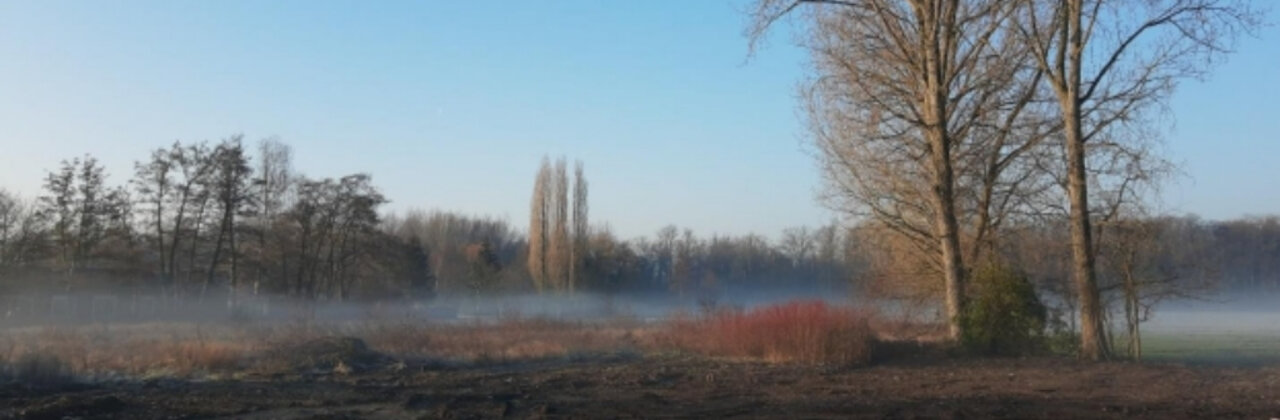 Braakliggend veld Mitterlije in Edegem.