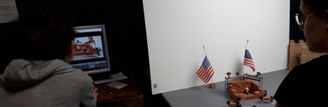Beeld van de stop motion set