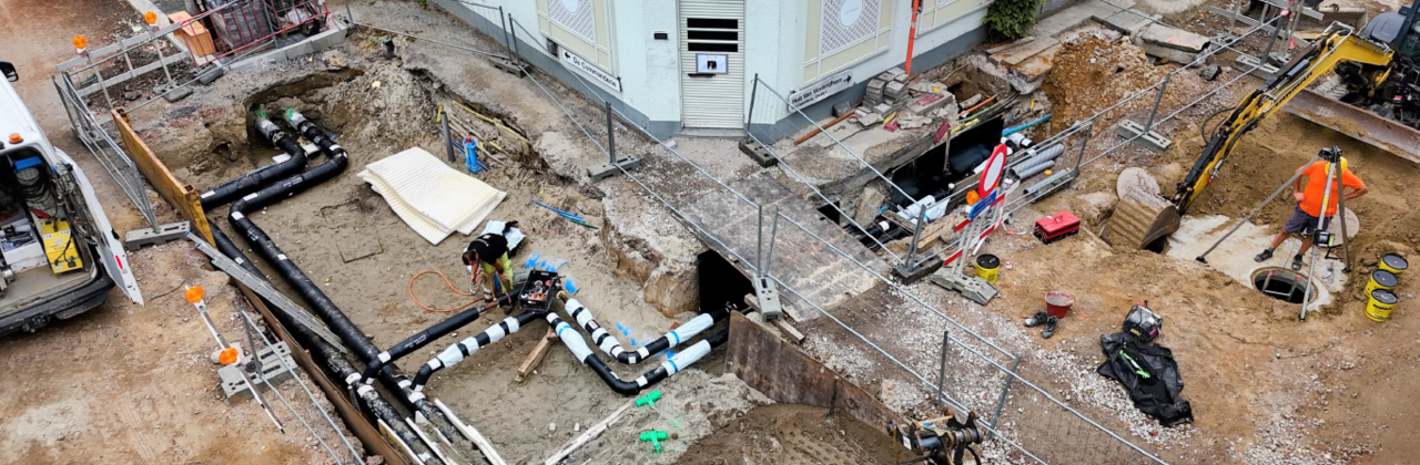 beeld ondergrondse leidingen warmtenet