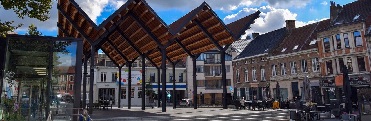 Foto van markt in Vilvoorde