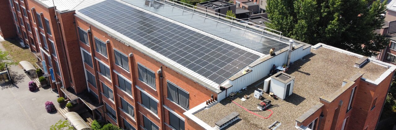 foto van PV op één van de gerealiseerde projecten