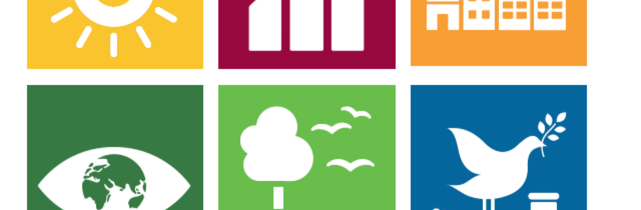 cover meerjarenplan Heuvelland met SDG-iconen