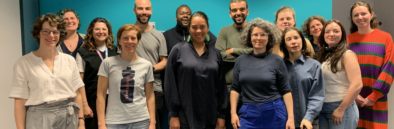 Groepsfoto van medewerkers Vlaamse steden