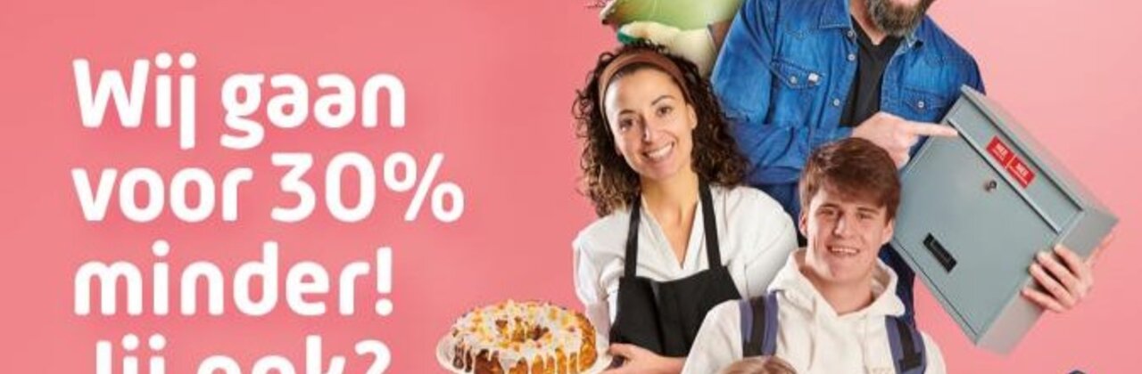 affiche 30% minder restafval