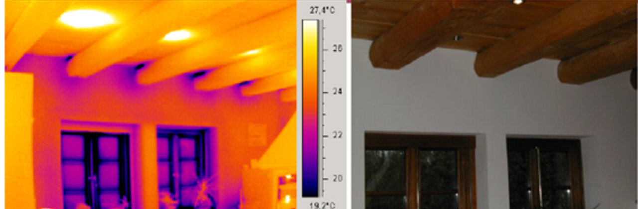 foto van thermoscanner en -scans