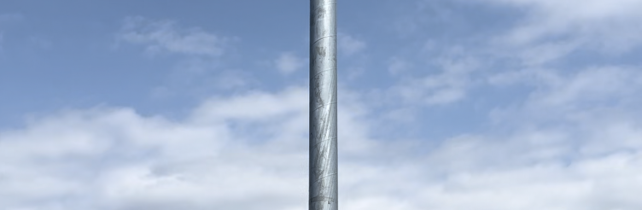 foto van de middelgrote windturbine