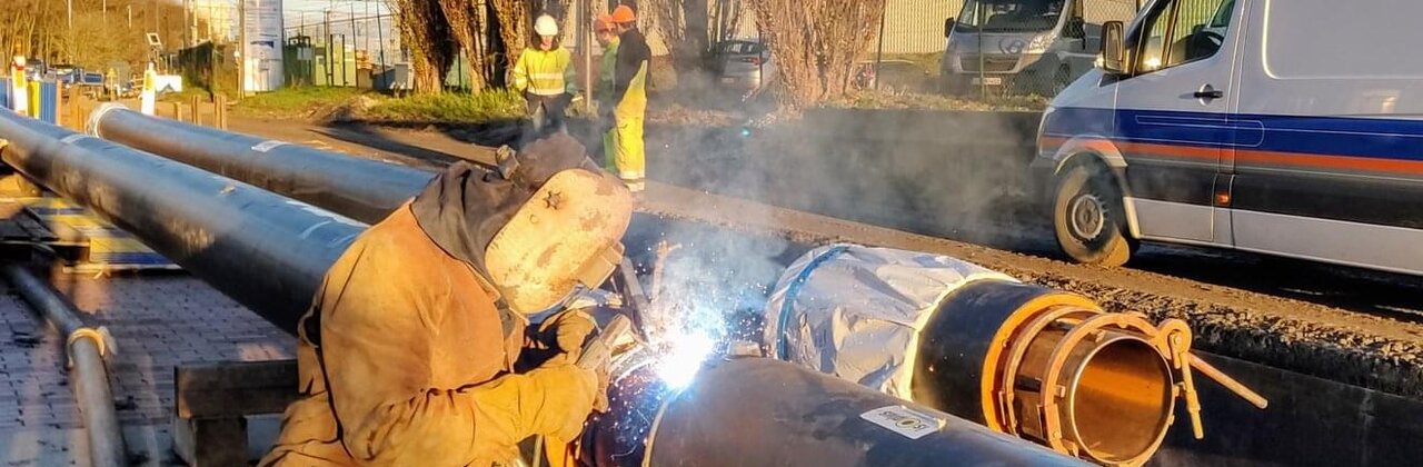 foto aanleg van een warmtenet