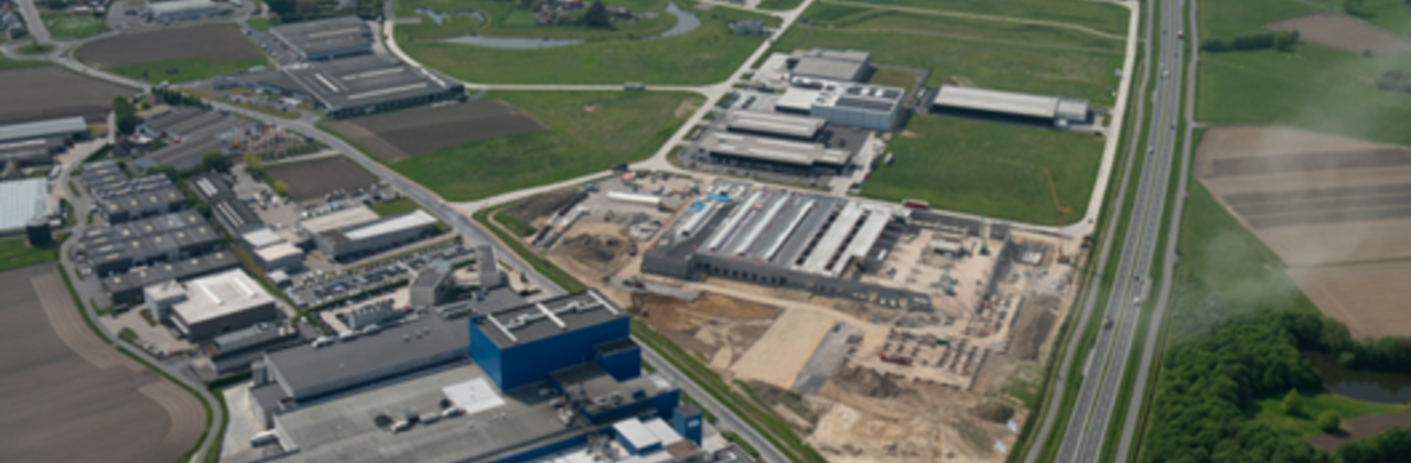 luchtfoto bedrijventerrein roeselare