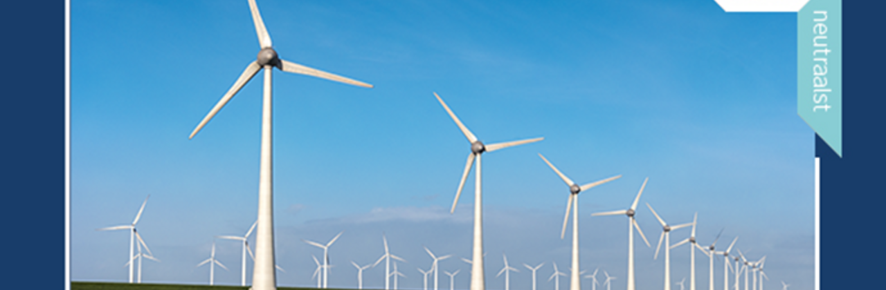 foto windturbines op een rij