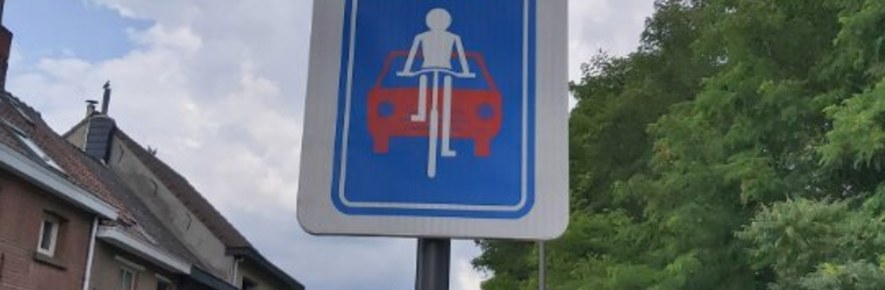 Bord fietsstraat