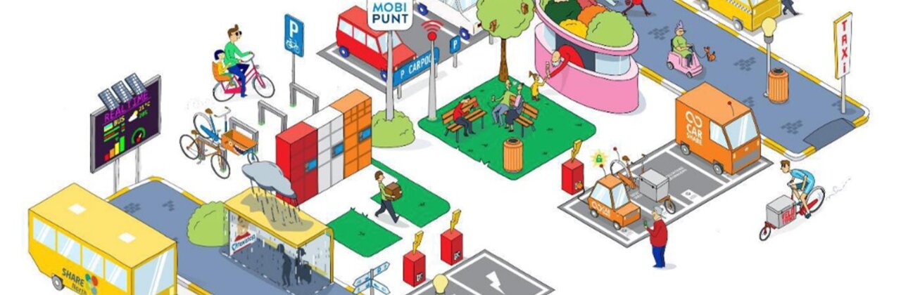 getekende illustratie van een Hoppinpunt