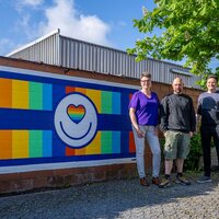Muurschilderij in Lebbeke over LGBTQI+