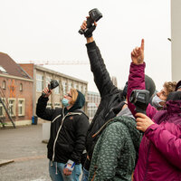 Mensen met thermoscans