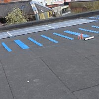 foto van installatie in opbouw