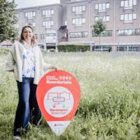 persoon in grasveld in Brasschaat