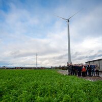 foto leden Bestuursorgaan voor de windturbine