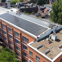 foto van PV op één van de gerealiseerde projecten