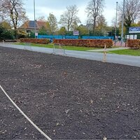 gefreesd veld klaar om in te zaaien