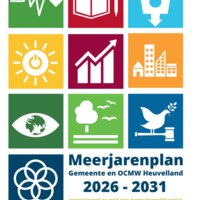 cover meerjarenplan Heuvelland met SDG-iconen
