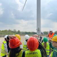 schoolbezoek windturbine