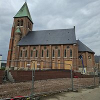 Kerk van Oudenaken tijdens de werken