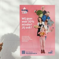 Affiche op straat: 30 procent minder campagne