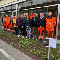 Ontharding omgeving gemeentehuis