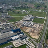 luchtfoto bedrijventerrein roeselare