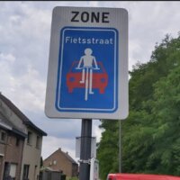 Bord fietsstraat