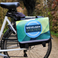 Fiets met fietsstad waarop staat 'Wevelgem op de fiets'