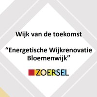 Afbeelding met logo en slogan project