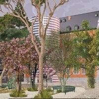 Ontwerp van aanbouw bij stadhuis