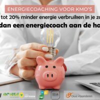 affiche met spaarpot en ledlamp