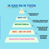 Piramide met de verschillende aspecten van de visie