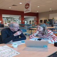 1 op 1 begeleiding tijdens het wekelijkse infoloket.