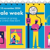 Campagnebeeld digitale week: we helpen je graag, zodat je online mee bent