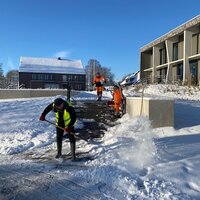 Activatie korps - sneeuwruimen